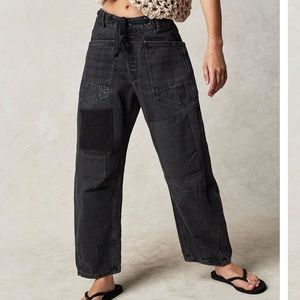 Free People Moxie Pull-On Barrel Jeans Size 29